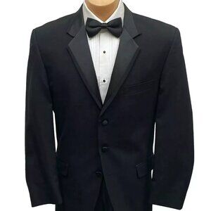 Very Nice Black Notch Tuxedo Coat! Real Satin Inset Lapels